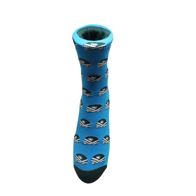 Blue And Navy Logo Sock