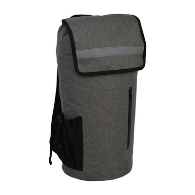 20L Premium Gray Waterproof Sport Bag w/Outer Zipper