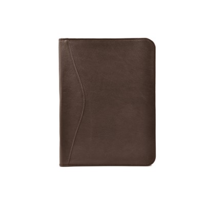 Ashlin® Designer Copperfield Expresso Brown Zippered Portfolio w/Inside Gusseted Pocket