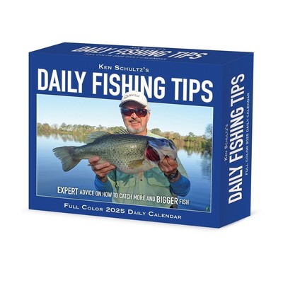 Ken Schultz's Daily Fishing Tips 2025 6.2" x 5.4" Box Calendar