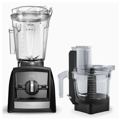 Vitamix (PSA) Ascent Series A2300 Black Blender w/Food Processor Attachment