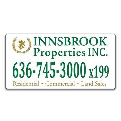 Magnet-30Mil-3"x4.5" Custom Shape-indoor-outdoor. Full color. Low Minimums