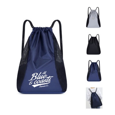 Drawstring Oxford Cloth Backpack