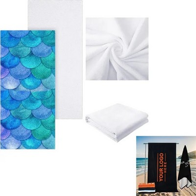 Soft & Absorbent Sublimated Beach Towel