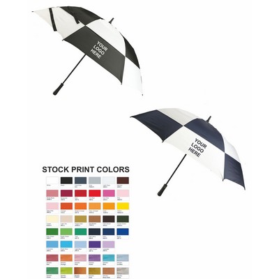 60" Arc, auto open vented golf umbrella, bulk packed - no sleeve CLEARANCE ITEM