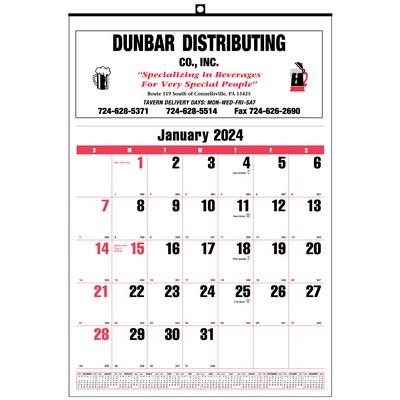 #35 Commercial Wall Calendar