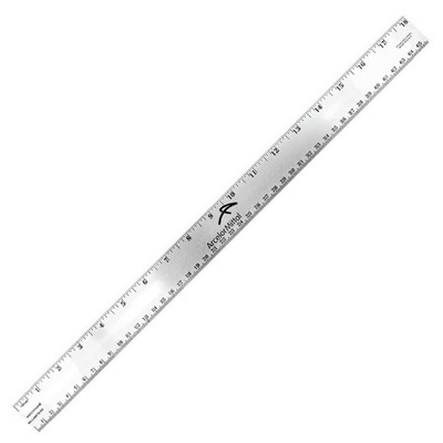 18" Stainless Steel Ruler with General Scales