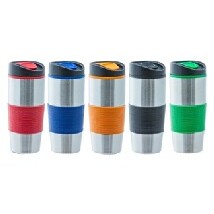 Ventura: 15 oz. Tumbler with Polypropylene Inner Wall and Steel Exterior.