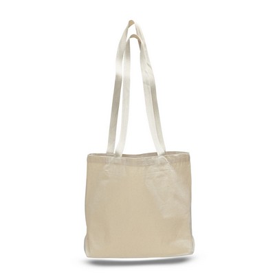 Large Canvas Messenger Bag w/Bottom Gusset