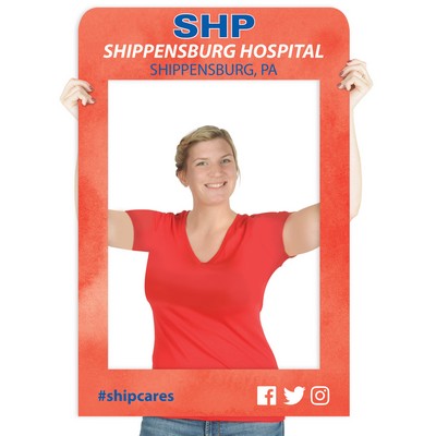 Selfie Frame 42" w x 46" h Corrugated Cardboard
