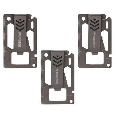 Bridger 9-in-1 Laser Engraved Money Clip Multitool