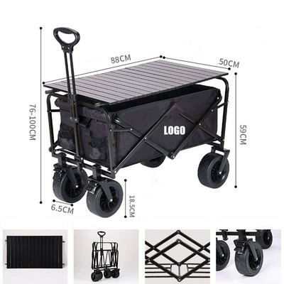 Collapsible Wagon With Folding Table