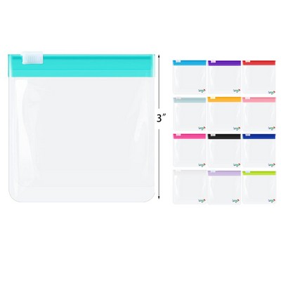 Zippered Pill Pouch Reusable Translucent Medicine Organizer Self Sealing Medicine Bag