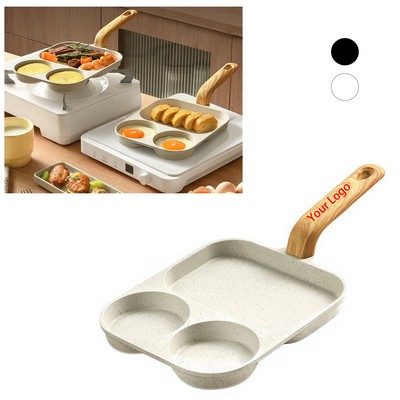 3-in-1 Non-Stick Frying Pan for Eggs, Steak, and Omelette