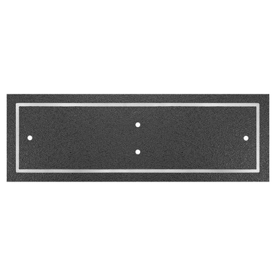 Silver/Black Rectangle Cast Aluminum Sign w/2 Screws