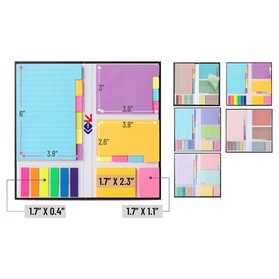 Sticky Note Set Vibrant Colors, Sticky Notes Tabs Divider Sticky Notes