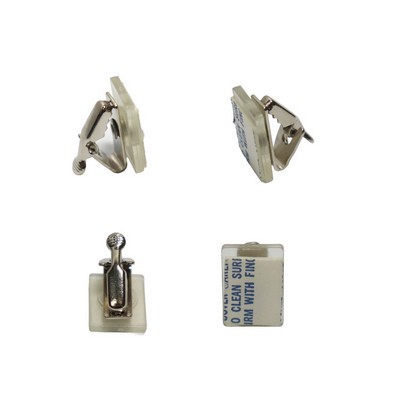 Badge Swivel Alligator Clip with Adhesive