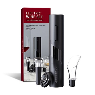Electric Wine Bottle Opener Set