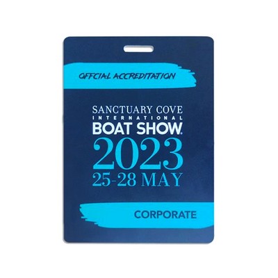 5.5" x 4" Full-Color PVC Event ID Cards – Double-Sided