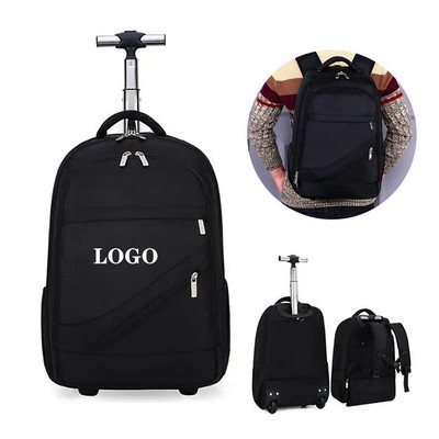 2-in-1 Rolling Laptop Bag - Telescopic Handle Design