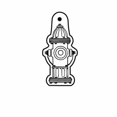 Fire Hydrant 2 Key Tag - Spot Color