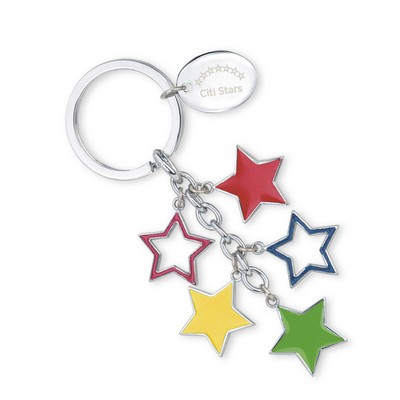 Falling Star Split Ring Key Holder