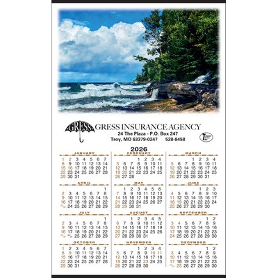 Colorful Palette "Elliot Falls Rocks National Lakeshore" Year-In-View® Hangers Calendar