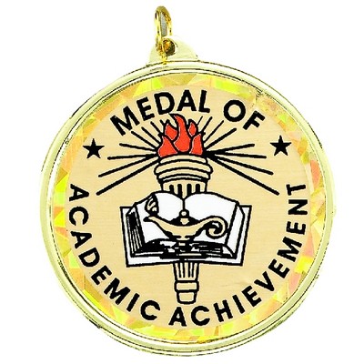 2 ¼" TM Series Academic Medal w/Academic Achievement Mylar Insert