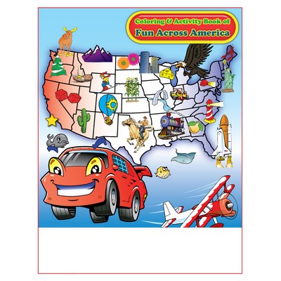 Fun Across America Imprintable Coloring and Activity Book