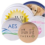 1 Lb. Digital Printed Custom Printed Round Cookie Tin