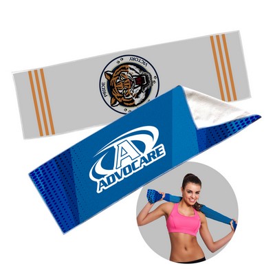 Free Shipping Full Color Microfiber Sport Towel - 40 x 12