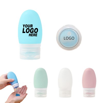 Leak Proof Squeezable Silicone Travel Sub Bottle For Toiletry