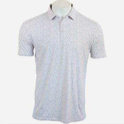 Mist Polo - White/Lotus/Dusty Blue [A]