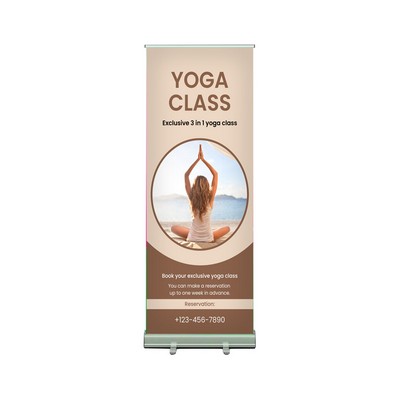 33"W x 80"H Monza™ Retractable Banner Stand Kit, Premium Film