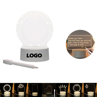 Night Light With Message Board