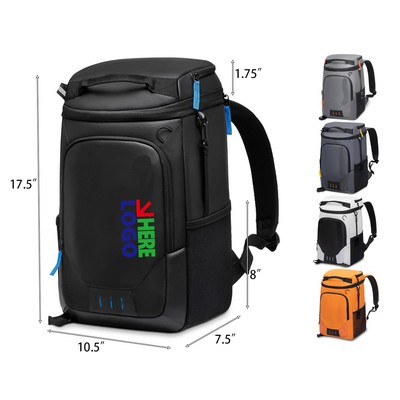 30 Cans Portable Lightweight Insulated Leak Proof Cooler Backpack