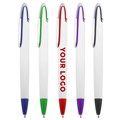 Plastic Press Ballpoint Pen