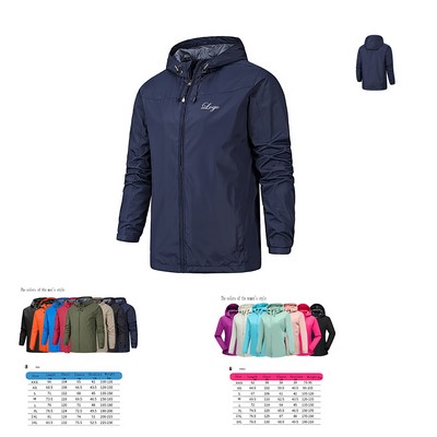 Waterproof Sportswear Jacket With Hood
