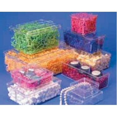Premium Quality Rigid Rectangle Clear Plastic Box (7 3/8"x5 1/4"x3 3/4")