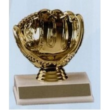 4" Baseball Glove Motion Graphic Trophy