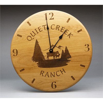 12" - Hardwood Clocks - Wall