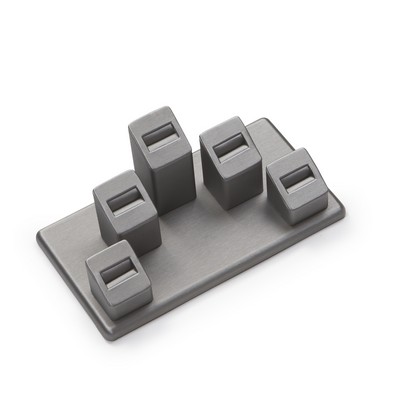 Leatherette 5 Ring Slot Stand
