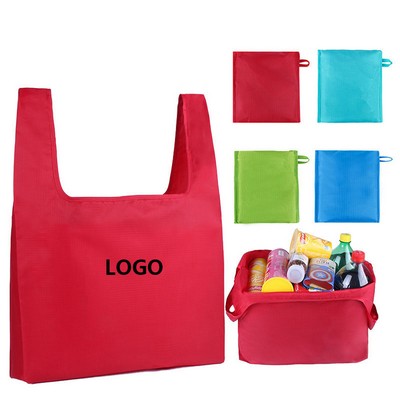 Folding Reusable Grocery Tote Bag