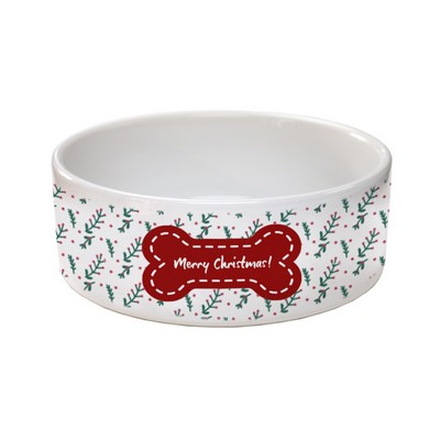 2.36" x 6.1 Sublimatable Ceramic Pet Bowl