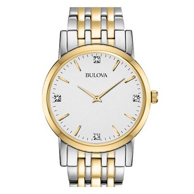 Bulova Men's Casual Diamond Dial Watch