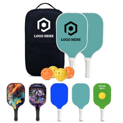 Glassfiber Pickleball Paddle Set w/ Carry Bag