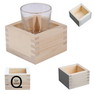 Square Wooden Cup Holder