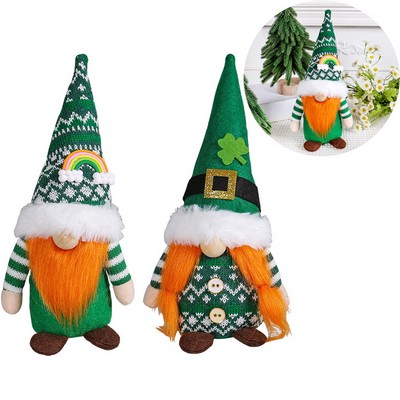 St. Patrick's Day Knit Gnome Doll