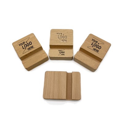 Wooden Phone Stand Desk Holder