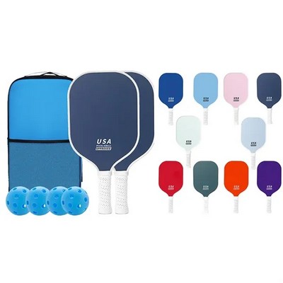 Fiberglass Pickleball Paddle Set 7 Piece for All Levels